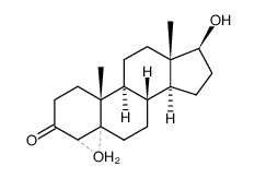 4,5-Epoxy-17β-hydroxy-5-androstan-3-one结构式