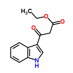 3-(1H-吲哚-3-基)-3-氧丙酸乙酯结构式