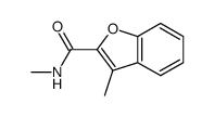 N,3-dimethylbenzofuran-2-carboxamide结构式
