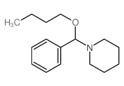 Piperidine,1-(butoxyphenylmethyl)- Structure