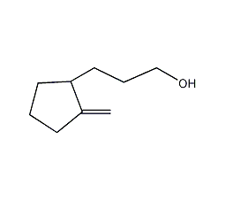 2-亚甲基-环戊烷丙醇结构式