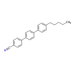 4-Cyano-4''-pentyl-p-terphenyl Structure