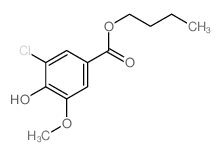 butyl 3-chloro-4-hydroxy-5-methoxy-benzoate结构式