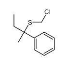 2-(chloromethylsulfanyl)butan-2-ylbenzene结构式