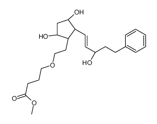 5-oxa-17-phenyl-18,19,20-trinor prostaglandin F1 alpha methyl ester Structure