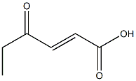 (E)-4-oxohex-2-enoic acid Structure