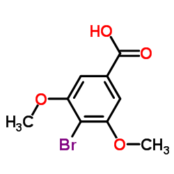 4-溴-3,5-二甲氧基苯甲酸结构式