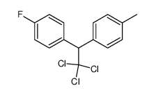 BENZENE, 1-FLUORO-4-[2,2,2-TRICHLORO-1-(4-METHYLPHENYL)ETHYL]-结构式