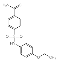 4-[(4-ethoxyphenyl)sulfamoyl]benzenecarbothioamide结构式