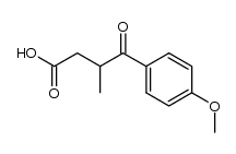 3-(4'-methoxybenzoyl)-3-methylpropionic acid结构式