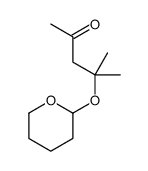 4-methyl-4-(oxan-2-yloxy)pentan-2-one结构式