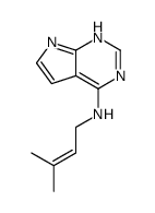N-(3-methylbut-2-enyl)-7H-pyrrolo[2,3-d]pyrimidin-4-amine结构式