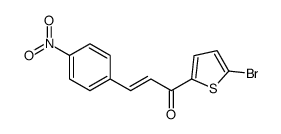 1-(5-bromothiophen-2-yl)-3-(4-nitrophenyl)prop-2-en-1-one结构式