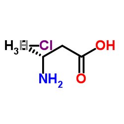 R-3-氨基丁酸盐酸盐结构式