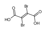 (E)-2,3-二溴-2-丁二酸结构式