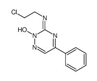 N-(2-chloroethyl)-2-hydroxy-5-phenyl-1,2,4-triazin-3-imine结构式