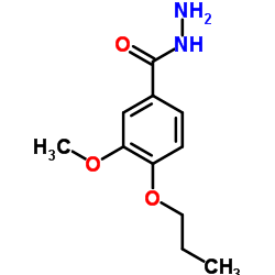 3-Methoxy-4-propoxybenzohydrazide结构式