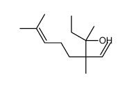 4-ethenyl-3,4,8-trimethylnon-7-en-3-ol结构式