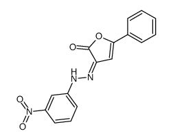 3-[(3-Nitro-phenyl)-hydrazono]-5-phenyl-3H-furan-2-one Structure