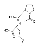 (2S)-2-[[(2S)-1-acetylpyrrolidine-2-carbonyl]amino]-4-methylsulfanylbutanoic acid结构式