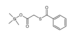 S-Benzoyl-thioglykolsaeure-trimethylsilylester Structure