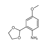 5-甲氧基-2-氨基苯甲醛乙烯乙缩醛结构式