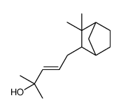 5-(3,3-dimethyl-2-bicyclo[2.2.1]heptanyl)-2-methylpent-3-en-2-ol结构式