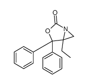 1-ethyl-2,2-diphenyl-3-oxa-5-azabicyclo[3.1.0]hexan-4-one Structure