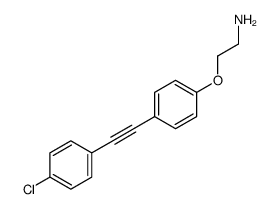 2-[4-[2-(4-chlorophenyl)ethynyl]phenoxy]ethanamine结构式
