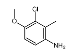 3-chloro-4-methoxy-2-methylaniline Structure