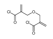 2-(2-carbonochloridoylprop-2-enoxymethyl)prop-2-enoyl chloride Structure