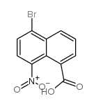 5-bromo-8-nitronaphthalene-1-carboxylic acid structure