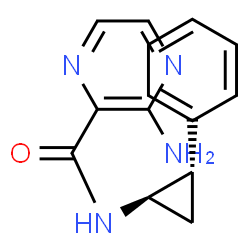 Pyrazinecarboxamide, 3-amino-N-[(1R,2S)-2-phenylcyclopropyl]-, rel- (9CI)结构式