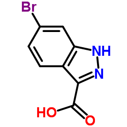6-溴吲唑-3-羧酸结构式