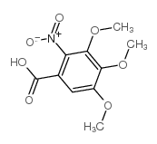 3,4,5-三甲氧基-2-硝基苯甲酸结构式