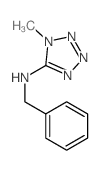 1H-Tetrazol-5-amine, 1-methyl-N- (phenylmethyl)-结构式