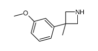 3-(m-Methoxyphenyl)-3-methylazetidine结构式