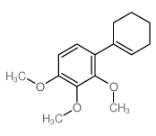 1-(1-cyclohexenyl)-2,3,4-trimethoxy-benzene Structure