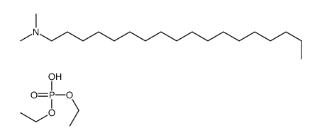 diethyl hydrogen phosphate,N,N-dimethyloctadecan-1-amine Structure