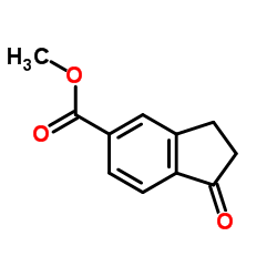 1-氧代-2,3-二氢-1H-茚-5-羧酸甲酯结构式