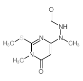 Formic acid,2-[1,6-dihydro-1-methyl-2-(methylthio)-6-oxo-4-pyrimidinyl]-2-methylhydrazide(7CI,8CI) picture