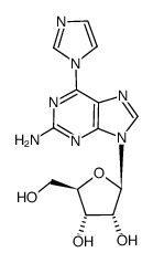 3',5'-di-O-acetyl-2'-deoxy-2-N-(mono-p-methoxytrityl)guanosine结构式