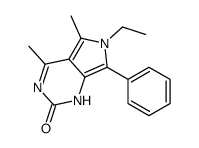 6-ethyl-4,5-dimethyl-7-phenyl-1H-pyrrolo[3,4-d]pyrimidin-2-one结构式
