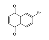 6-bromonaphthalene-1,4-dione结构式