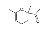 1-(2,6-dimethyl-3,4-dihydro-2H-pyran-2-yl)-ethanone结构式