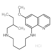 N-(6-methoxyquinolin-8-yl)-N-(2-methylbutyl)pentane-1,5-diamine结构式