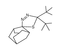 5',5'-di-tert-butyl-5'H-spiro[adamantane-2,2'-[1,3,4]thiadiazole]结构式