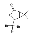 6,6-dimethyl-4(R)-tribromomethyl-3-oxa-bicyclo(3,1,0)hexan-2-one Structure