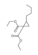 diethyl 2-butylcyclopropane-1,1-dicarboxylate结构式