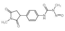 1-methyl-3-[4-(1-methyl-2,5-dioxo-pyrrolidin-3-yl)phenyl]-1-nitroso-urea Structure